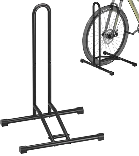 Urban Deco Fahrradständer Boden Abnehmbares Fahrradhalter Fahrrad Ständer, Fahrradhalterung Fahrrad Halter für Mountainbike Rennrad MTB, Schwarz