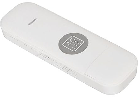 aqxreight Modem WiFi USB 4G LTE avec Emplacement pour Carte SIM Routeur 4G Portable débloqué Haute Vitesse Hotspot de Voyage dans Le Monde Entier WiFi Blanc Universel Tel Que Les Chargeurs de