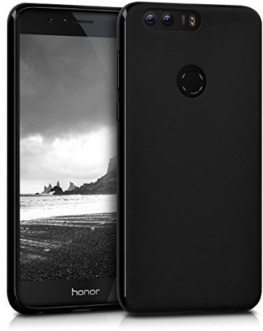 kwmobile Housse Compatible avec Honor 8/8 Premium Coque - Housse de téléphone Protection Souple en Silicone - Noir Mat