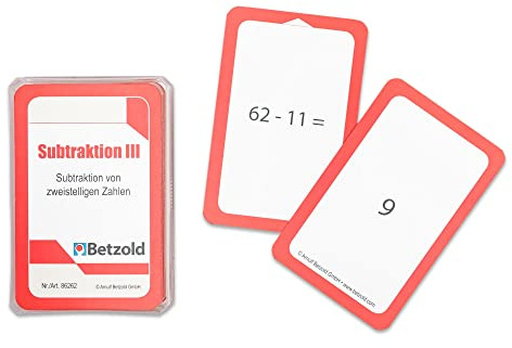 Betzold Karten für den Magischen Zylinder Subtraktion | Mathe Lernspiel