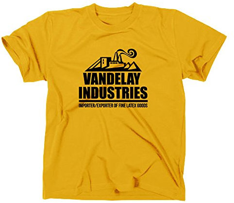 Vandelay Industries Logo T-Shirt, XL, gelb