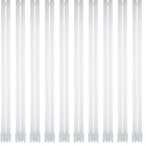 Sunlite FT40DL/865 Twin Tube Compact Fluorescent Lamp, FT 4-Pin, 40 Watts, 3150 Lumens, 6500K Daylight, 4-Pin (2G11) Base, ROHS Compliant, 10 Pack