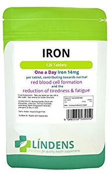 Iron 14mg 1 A Day 3-Pack 300 Tablets Iron Ferrous Fumarate Quality Supplement