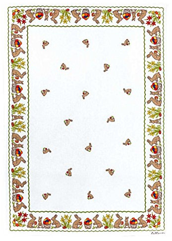 Reduziert: Kracht Geschirrtücher aus Halbleinen, Osterhäschen, 2er Pack, 50x70 cm