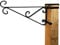 15” Fence Post Bracket – Simply slips over the top of any 8cm x 8cm post, designed to fit over most standard wooden fence posts – Premium 15” hanging basket bracket