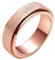PAURO Femmes 316L Acier Inoxydable Souffle de Sable Finition Or Rose Bague Lucky Spinner 6Mm Bande Taille 54