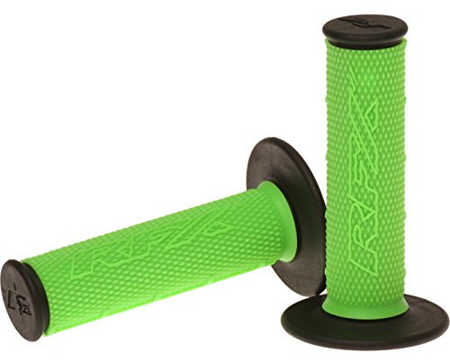 RFX FXHG 20200 99GN Pro Series Dual Compound Grips Universal MX SX Enduro Trail, Green Center/Black End