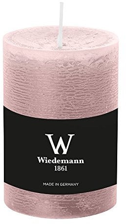 durchgefärbte Stumpenkerzen (H x Ø) 100 x 68 mm, Farbe Rosé, mit ASF zum Abbrandschutz, Wiedemann Marble Kerzen, Advent, Adventskranz, Weihnachten, Dekoration, Event
