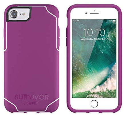 Griffin GB42774 Survivor Journey Slim Case Sangria/White iPhone 6, 6S, 7