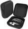 EAZY CASE Universal Tasche für In-Ear Kopfhörer mit Netzfach - Hardcase Aufbewahrungsbox, Schutztasche mit umlaufenden Reißverschluss, extra klein, eckig, Schwarz