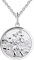 FJ Collier Saint Christophe Argent Sterling 925 Pendentif Saint Christophe Christopher Bijoux Talisman Protecteur Religieux pour Femme Homme Filles Chaîne 18
