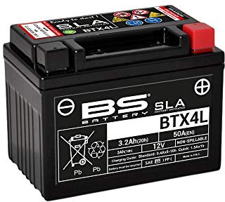Batterie SLA BTX4L / YTX4L-BS - BS BATTERY - 12V / 4Ah