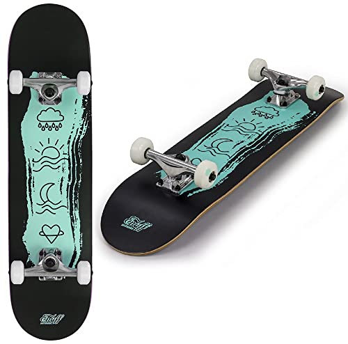 Enuff Skateboards Icon Complete Skateboard, Erwachsene, Unisex, Grün (Grün), 19,9 cm (7,75 Zoll)