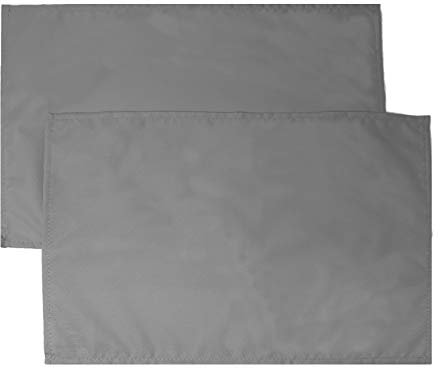 JEMIDI Outdoor Platzdecken Tischset Platzdeckchen Tischunterlage Tischuntersetzer wasserabweisend Platzset 2er Pack Hellgrau