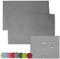 JEMIDI Outdoor Platzdecken Tischset Platzdeckchen Tischunterlage Tischuntersetzer wasserabweisend Platzset 2er Pack Hellgrau