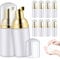 Liseng 10PCS 30ML Plastic Foam Pump Bottle Empty Foaming Soap Dispenser for Refillable Travel Liquid Hand Soap Body Wash Shampoo Lotion Foam Bottles