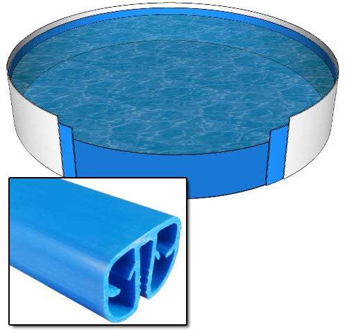 Rundpool Ø 450 x 120 cm I Grund Set I Poolfolie blau 0,6 mm I Basic Handlauf I 4,5 x 1,2 m