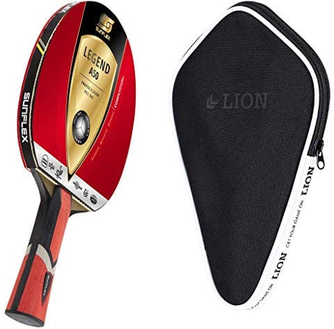 Sunflex Legend A50 Tischtennisschläger + Tischtennishülle | Tischtennisschlägerset | Tischtennis Profi Set