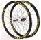 Fahrradteile Laufradsatz Für Rennrad 700C Vorder- Und Hinterräder Alu-Doppelwandfelgen Abgedichtetes Lager C/V-Bremse QR 8 9 10 11S Kassettenschwungrad (Color : Green)
