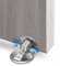 Magnetic Door Stop, Stainless Steel Magnetic Door Stopper Invisiable Floor Magnet Door Stoppers Heavy Duty Magnetic Door Holder Catch with 3M Self Adhesive Doorstop for Door Hold Open, 1Pack, Silver