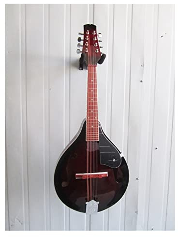 Zengxue F Loch Mit Wachplatte Mandolininstrument 8 String Klavier Mit Tasche Mandoline Instrument (Color : Crimson)