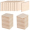 FINDIR 50pcs Holzscheiben 5x5cm Balsaholz Platten 3mm Dicke Unbehandelte Holz Quadrate Sperrholz für DIY Weihnachten Basteln Brandmalerei Schildchen Laser Gravur