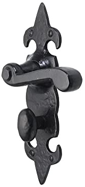 Old Hill Ironworks 210mm x 57mm Antique Fulbrook Suite Lever Bathroom Handles, Black