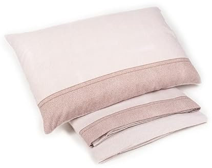 Set Lenzuola in Flanella Completo Letto Matrimoniale MADE IN ITALY (2P, Sabbia)