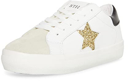 Steve Madden Damen Starling Sneaker, Gold/Glitzer, 37 EU