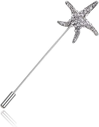 Lange Pin Brosche Seestern Ginkgo Biloba Anstecknadel Kleidung Hüte Taschen Rucksäcke Accessoires,SeesternProfessional Processed