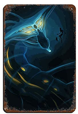 Subnautica Elektronische Spiele Leinwand Poster (18) Blechschild Vintage Metall Pub Club Cafe Bar Home Wandkunst Dekoration Poster Retro 20 x 30 cm