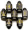DND Würfelset for Dungeons and Dragons, ZHOORQI Bullet Metall Würfel, D&D Polyedrische Würfel Set für Rollenspiele, The DND Dice Set for Table Games（7-Black Gold）