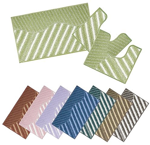 Prati di Casa Tappeto da Bagno Parure Afrodite 3pz, Made in Italy