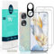 Ibywind Protector de pantalla para Honor 90 5G (6.7),con 2 piezas de película de TPU flexible,1 pieza de protector de lente de cámara,1 pieza de película de fibra de carbono trasera