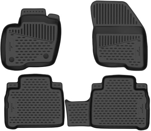 WALSER XTR Gummi Fussmatten Auto für Ford S-Max (WA6) 2015-Heute, 100% passgenaue Auto Fußmatten, robuste Universal Fußmatte Auto, Gummimatten Auto, Auto Fussmatten Gummi