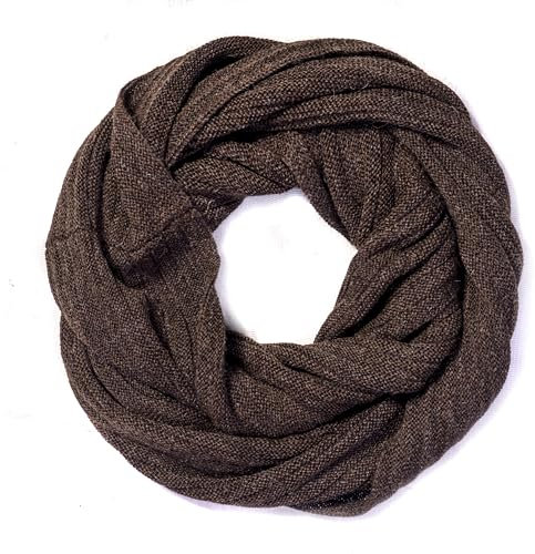 Mitos Natural Elegance Loopschal AlpakaWolle (braun)