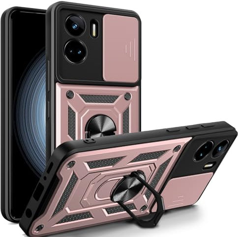 betterfon Handyhülle für Honor 90 Lite | Stoßfest & Kratzfest | Mit Kameraschutz, Anti-Fingerabdruck & robustem Panzerschutz-Design | Rosegold