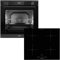 Oranier Pyrolyse Backofen Set EBP620 Einbau autark - 9 Funktionen - 60 cm Induktionskochfeld KFI360 - Kochfeld mit Slider-Bedienung & Warmhaltestufe