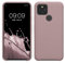 kwmobile Hülle kompatibel mit Google Pixel 5 Hülle - Silikon Handy Case - Handyhülle weiche Oberfläche - kabelloses Laden - Nude Lilac