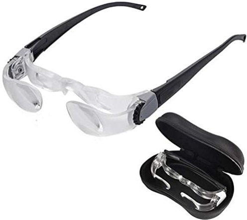 Lupe, Vergrößerungsbrille Tragbare Max-TV-Brille 2,1X 0 bis - 300 Grad (0 bis -3 Dioptrien) Brillenlupe (Kurzsichtigkeit) to Pursue Happiness