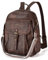 Missnine Women Backpack,PU Leather Ladies Fashion Multi-pocket Backpack for 13 Inch Laptop,Convertible Shoulder Bag with Secured Zippers for Daily Holidays,Coffee
