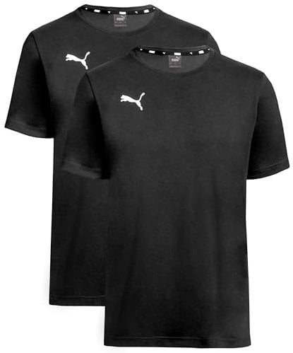 PUMA T-Shirt 2er Pack Doppelpack - Black - Gr. L