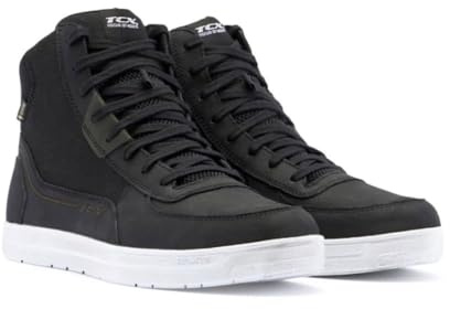 TCX - Mood 2 Gore-TEX, Bottes de Moto Imperméables, Homme, Noir/Blanc/Vert, 40