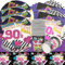 Doyomtoy 61pcs Musik-Party-Geschirr,Musik Birthday Partygeschirr Set,90er-Jahre-Partyzubehör Partygeschirr Retro Hip Hop Themenparty, Kindergeburtstag Party Geschirr Für 20 Gäste