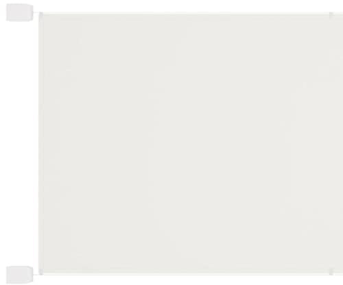 Rantry Toldo vertical blanco de 140 x 270 cm, tela Oxford, toldo lateral vertical para balcón, patio, jardín, toldo lateral, protección de privacidad, parasol para puerta y ventana