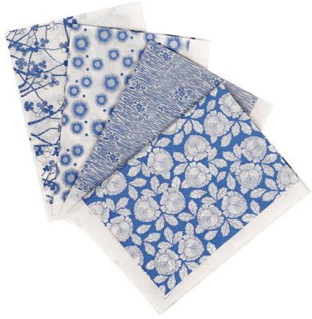 VILLFUL 4 Blatt Unterglasur Aufkleber In Blau Und Keramik Unterglasurpapier Dekoratives Transferpapier Ton Transferpapier Unterglasur Keramik Abziehbild Färbe