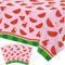 4 Stück Einweg Wassermelone Tischtuch Melone Tischtuch Rosa Party Tischdecke Wassermelone Themed Tabelle Tischabdeckung Wasserdicht Tischtuch für Innen und Außenbereich Dekorationen 130 x 220 cm