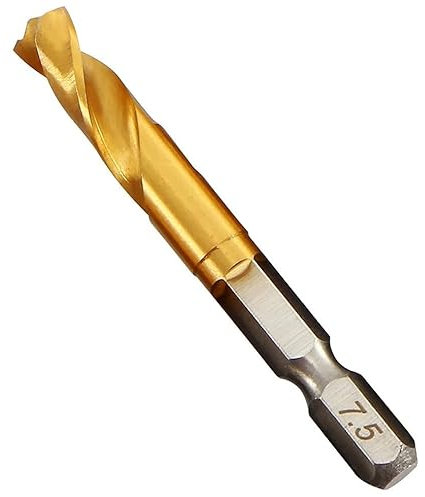 1 Stück 1,5-13 mm HSS Titanbeschichtete Spiralbohrer 1/4 ' ' Kurzer Bit mit Sechskantschaft for Metall, Edelstahl, Holz, Kunststoff(3.0mm)