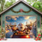 Weihnachten Garagentor Abdeckung, Garage Buddy-Weihnachten Garagentor Banner, Snow Buddy Urlaub Weihnachten Garagentor Dekorationen, Xmas Home Yard Hintergründe für die Fotografie,B,7*8FT