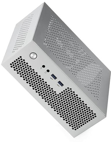 KASFDBMO A09 HTPC Computer Case ITX Gaming PC Chassis Desktop Chassis USB3.0/2.0 Computer Case Home Computer Case